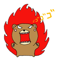 kuma no kumao sticker #11392892