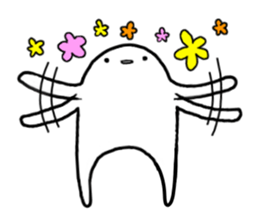 White strange life sticker #11393185