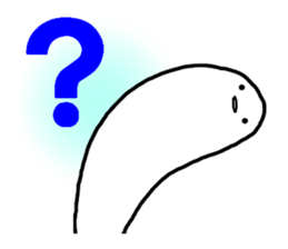 White strange life sticker #11393189