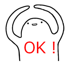 White strange life sticker #11393197