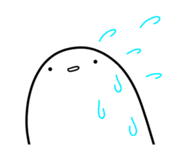 White strange life sticker #11393208