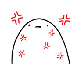 White strange life sticker #11393209