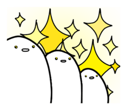 White strange life sticker #11393215