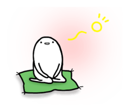 White strange life sticker #11393217