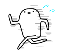 White strange life sticker #11393218