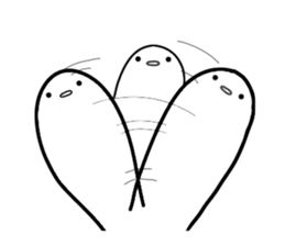 White strange life sticker #11393220