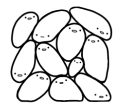 White strange life sticker #11393222