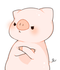 Cute pig Sticker !! sticker #11393465