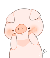 Cute pig Sticker !! sticker #11393467