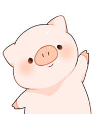 Cute pig Sticker !! sticker #11393468