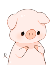 Cute pig Sticker !! sticker #11393469
