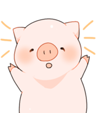 Cute pig Sticker !! sticker #11393471