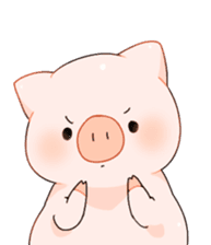 Cute pig Sticker !! sticker #11393472