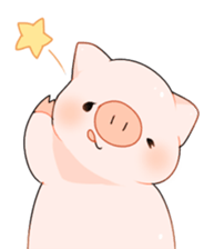Cute pig Sticker !! sticker #11393473