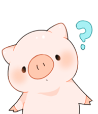Cute pig Sticker !! sticker #11393475