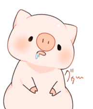 Cute pig Sticker !! sticker #11393476