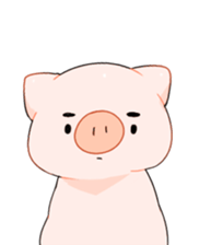 Cute pig Sticker !! sticker #11393478