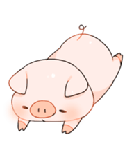 Cute pig Sticker !! sticker #11393479