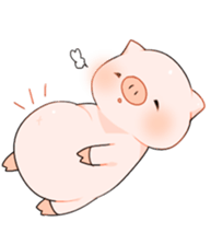 Cute pig Sticker !! sticker #11393480