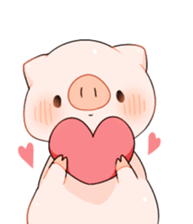 Cute pig Sticker !! sticker #11393482