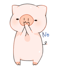 Cute pig Sticker !! sticker #11393483