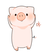 Cute pig Sticker !! sticker #11393484