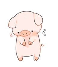 Cute pig Sticker !! sticker #11393485