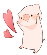 Cute pig Sticker !! sticker #11393487