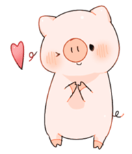 Cute pig Sticker !! sticker #11393489