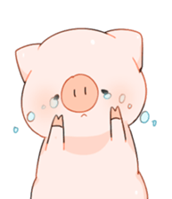 Cute pig Sticker !! sticker #11393490