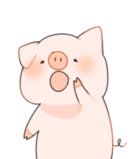 Cute pig Sticker !! sticker #11393491