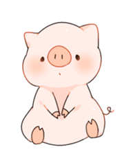 Cute pig Sticker !! sticker #11393492