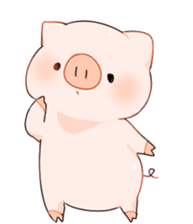 Cute pig Sticker !! sticker #11393495