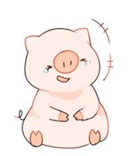 Cute pig Sticker !! sticker #11393497