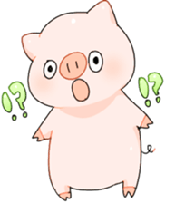 Cute pig Sticker !! sticker #11393498