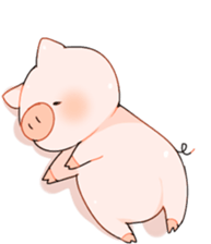 Cute pig Sticker !! sticker #11393502