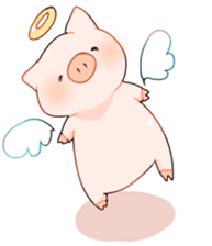 Cute pig Sticker !! sticker #11393503