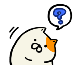 fluffy fat cat (Kawaii) sticker #11393591