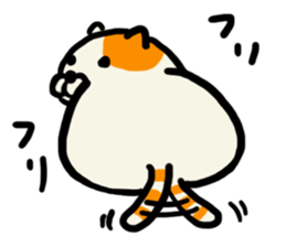 fluffy fat cat (Kawaii) sticker #11393618