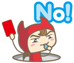 Easy! English! Mr. small devil sticker #11394026