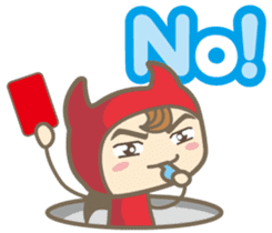Easy! English! Mr. small devil sticker #11394026