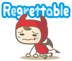 Easy! English! Mr. small devil sticker #11394032