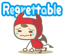 Easy! English! Mr. small devil sticker #11394032