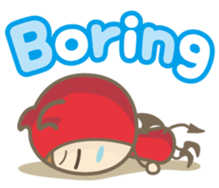 Easy! English! Mr. small devil sticker #11394036