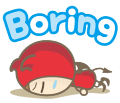 Easy! English! Mr. small devil sticker #11394036