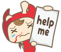 Easy! English! Mr. small devil sticker #11394037