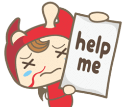 Easy! English! Mr. small devil sticker #11394037