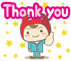 Easy! English! Mr. small devil sticker #11394038