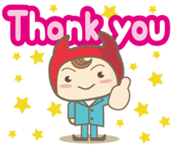 Easy! English! Mr. small devil sticker #11394038