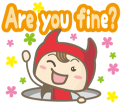 Easy! English! Mr. small devil sticker #11394040